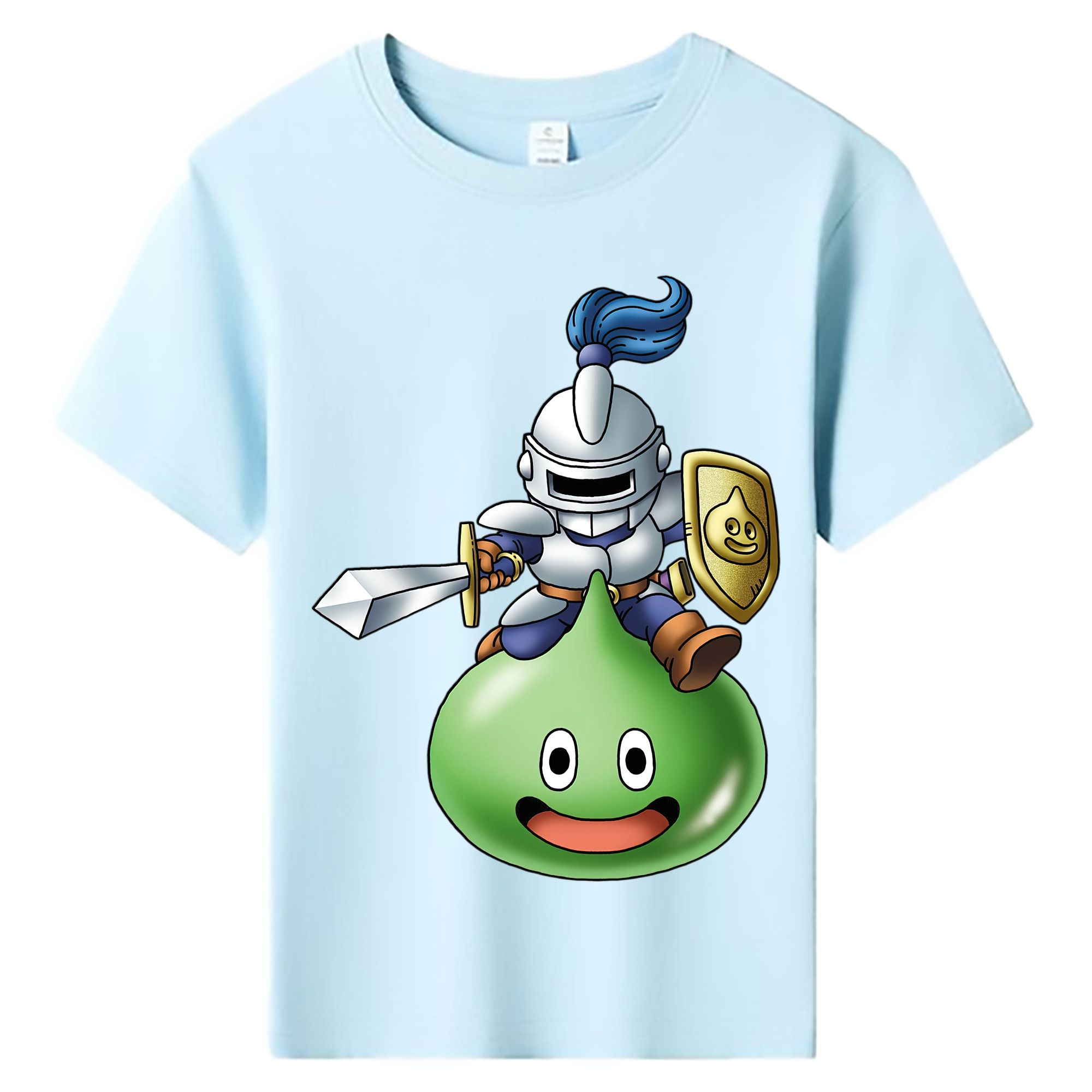 （画像用） ドラゴンクエスト Doragon Kuesuto Dragon Quest 綿100％キッズTシャツ（フロントプリント）